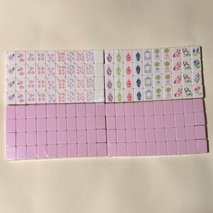 Pastel Lilac Mahjong Tiles - 160 Acrylic American Mahjong Set- Preppy